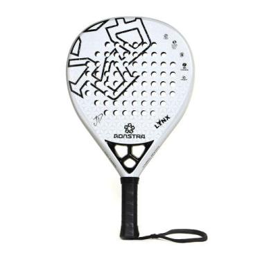Imagem de Raquete Padel Adastra Lynx JP Flores Carbono 18k Branca