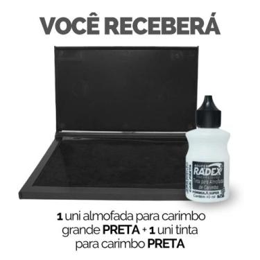 Imagem de Kit Tinta Refil + Almofada Carimbo Alto Rendimento - Escolha Seu Kit -
