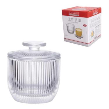 Imagem de Manteigueira Francesa Melina Vidro Luxo Porta Manteiga Cozinha Decoraç