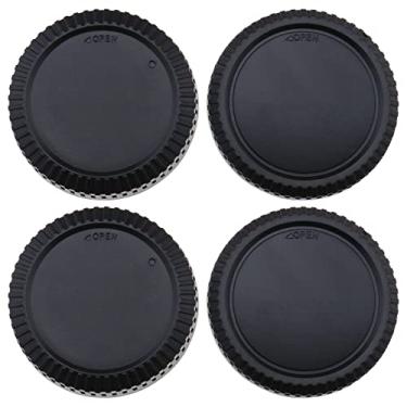 Imagem de eMagTech 2 conjuntos de tampa frontal e tampa de lente traseira kit compatível com Fuji X Mount DSLR Camera X-T4 X-T3 X-T2 X-T1 X-T30 X-T20 X-T10 X-H1 X-T200 X-T100 X-PRO 3