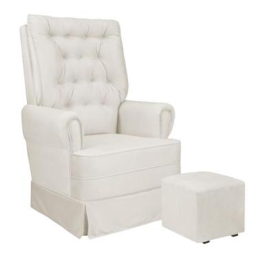 Imagem de Poltrona De Amamentação Eloa Com Puff Balanço Bebê Completo, TM 703 LI