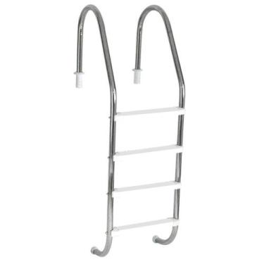 Imagem de Escada para Piscina Tradicional 2" em Aço Inox 4 Degraus Anatômicos em