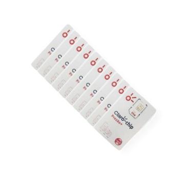 Imagem de 10 Chip da Claro Com Crédito Para Usar 11 ao 99 Triplo Corte