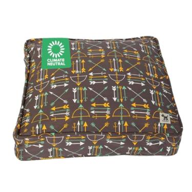 Imagem de Molly Mutt Capa de edredom Petite Dog – Quadrada – Estampa Papillon – Mede 51 x 50 cm x 10 cm – 100% algodão – Durável – Respirável – Sustentável – Lavável à máquina – Capa de cama para cachorro –