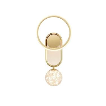 Imagem de Luminárias de parede modernas e simples de acrílico, atmosfera criativa, arandelas de parede LED, luz de luxo, cabeceira, sala de jantar, luz de parede para sala de entrada, corredor, bar, c