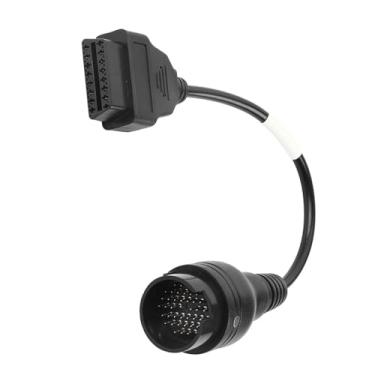 Imagem de 38 Pinos a 16 Pinos Adaptador Obd2 Conector Cabo Diagnóstico para Caminhão Iveco Aplicável Abs Preto