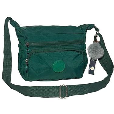 Imagem de Bolsa Feminina Transversal C/Chaveiro Pompom - Chalex (Verde)