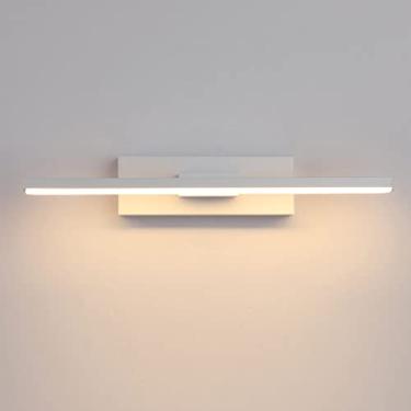 Imagem de 330°Rotativo LED Lâmpada De Parede Moderno Estilo Nórdico Longo Luzes De Parede Alumínio Interno Arandela Para Lâmpada De Cabeceira Sala De Estar Escadas(60cm, 12W,White with Plug, Natural White)