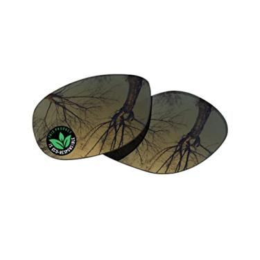 Imagem de Raydi Lentes de reposição de policarbonato para óculos de sol quadrados RayBan RB4147 60 mm - Bronze Dourado espelhado - Polarizado