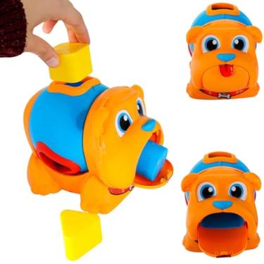 Imagem de Brinquedo Didatico Cachorro Educativo Atividade Infantil Com Peças Coloridas de Encaixar