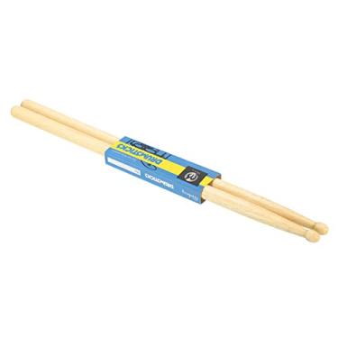 Imagem de PATIKIL Baqueta de madeira de carvalho antiderrapante empunhadura para bengala de bateria 5A para instrumento musical percussão cinza 1 par