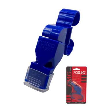 Imagem de  Apito Profissional de Futebol Fox 40 Classic com Dedal 115 Dcb, Azul