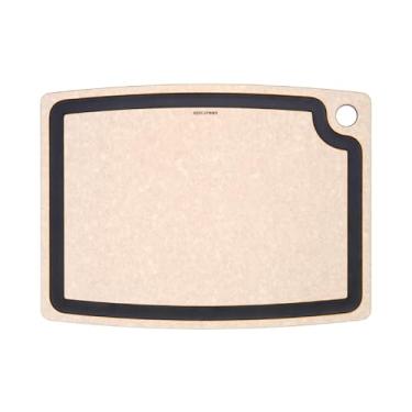 Imagem de Epicurean Tábua de corte da série Gourmet com ranhura para suco, 43 cm x 33 cm, natural/ardósia