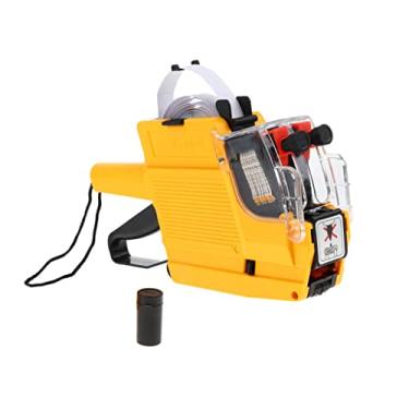 Imagem de Almencla Mx-6600 10 Dígitos 2 Linhas Preço Etiqueta Preço Rotulador Multi-Moeda, Transparente, Yellow