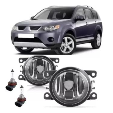 Imagem de Universo Car, Par Farol De Milha Outlander 2007 2008 2009 2010 2011 2012 2013 + Lâmpada