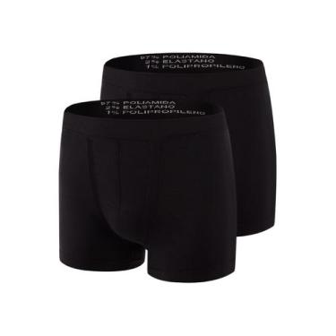 Imagem de Kit com 2 Cuecas Boxer Trifil 4620, Preto, EG