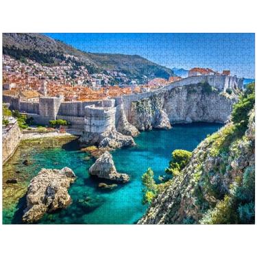 Imagem de Jigsaw Puzzles 1000 Pieces for Adults - Croatia Dubrovnik Selective Focus Premium Wooden Perfect Interlocking Clear Printing