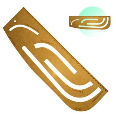 Imagem de Régua Corte e Costura Modelagem Alafaiate 1196 Mdf 50x14cm - Levolpe