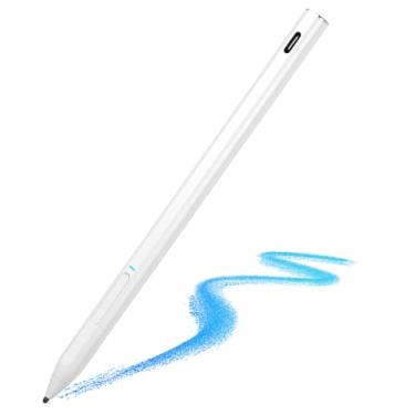 Imagem de Lápis Stylus Certificado USI 2.0, Função de Inclinação Palm Rejetion 4096 Sentivity Caneta USI para Lenovo Chromebook Duet/Google Pixel Tablet Branco