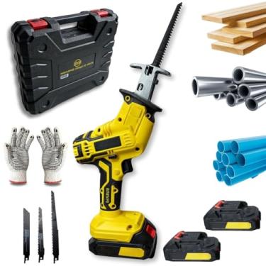 Imagem de Serra elétrica portátil 1500mAh, a ferramenta essencial para cortes rápidos e precisos em madeira, metal e outros materiais ácil manuseio, ideal para uso doméstico e profissional