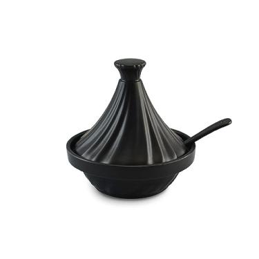Imagem de Ceraflame Saleiro Mini Tagine com colher Twist - Grafite 250ml | Ø15x15cm