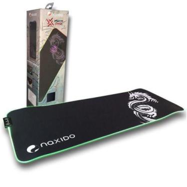 Imagem de Mouse Pad Gamer Led Rgb 80x30x4 Naxido Maxxtro Estilo e Beleza Para Se