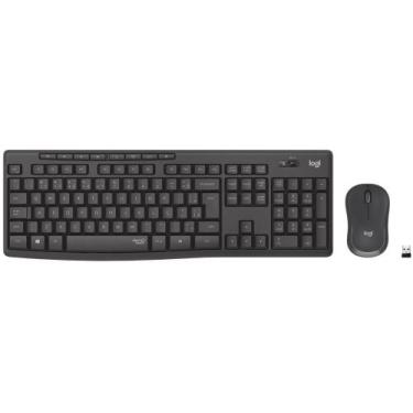 Imagem de Kit Teclado e Mouse sem Fio Logitech MK295 Silent