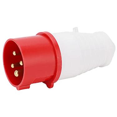 Imagem de 16a Plug Industrial, IP44 à Prova de Explosão à Prova D'água, Condutividade Forte 380-415V, Aplicável à Indústria, Agricultura, Indústria Química, Com Guia de Barras de Latão,