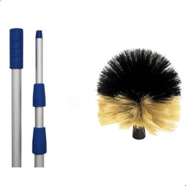 Imagem de Cabo Extensor 4,5 metros com Vassoura para Limpeza de Teto, Gesso e Fo