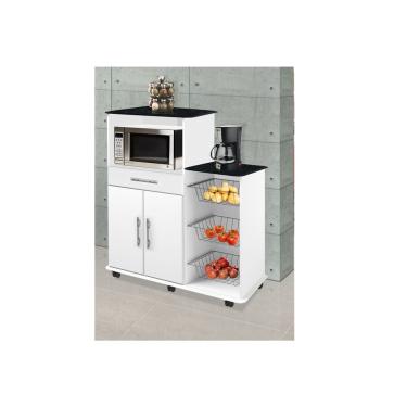 Imagem de Fruteira Tamara Branco marmorizado - Passe Bem Móveis