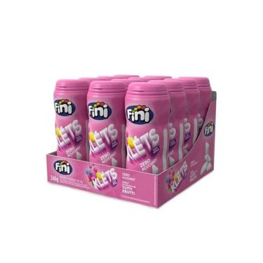 Imagem de Chiclete Fini Klets Sem Açúcar Tutti Frutti c/ 12 Unid 360g