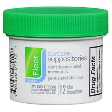 Imagem de Supositórios de glicerina Fleet Adulto 12 cada por Boudreaux (pacote com 4)