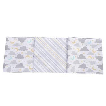 Imagem de Cueiro estampado 50X80 cm c/ 3 unidades baby nice minasrey