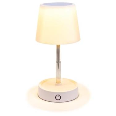 Imagem de Abajur de Mesa LED Moderno, Luminária Retrátil Para Quarto, Luz Amarela Quente Para Sono e Ambientes, Touch Brilho Ajustavél