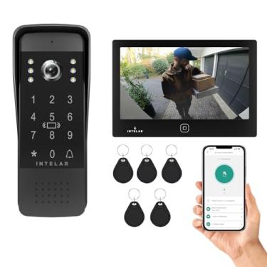 Imagem de Interfones Residenciais, Porteiro Eletrônico Interfone Residencial Inviolável, 7 polegadas Tela Touchscreen Sistema de Intercomunicação de Vídeo com Fio