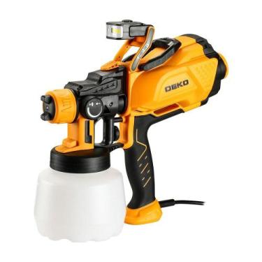Imagem de Pistola Pintura Pulverizadora HVLP Elétrica Potência 600W 1.2L Led 3 B