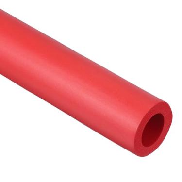 Imagem de PATIKIL Tubo de espuma de isolamento de tubo, 11/40.6 cm ID x 3,28 pés cobertura de tubo de espuma tubo de espuma para suporte de pega unidade CA exercício máquina rack de teto, vermelho
