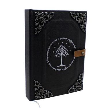 Imagem de Caderno Feito à Mão Grimório Senhor dos Anéis LOTR - Árvore Branca de 