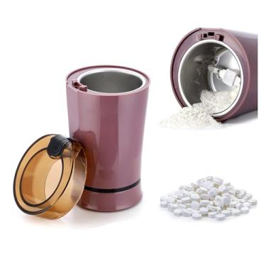 Imagem de GOUBIANCEN Triturador De Comprimidos Elétrico Multifuncional - Moa Comprimidos De Remédios, Vitaminas Ou Grãos De Café De Diferentes Tamanhos Em Pó Fino - Moedor Para Tubos De Alimentação, Crianças