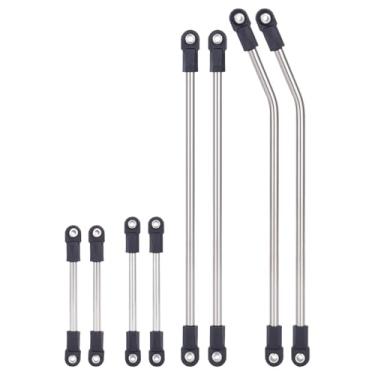 Imagem de RC Performance Carbon LCG Chassis Kit with Gearbox Shock Absorber for for 1/10 RC Crawler SCX10 Capra Upgrade (Links Set)