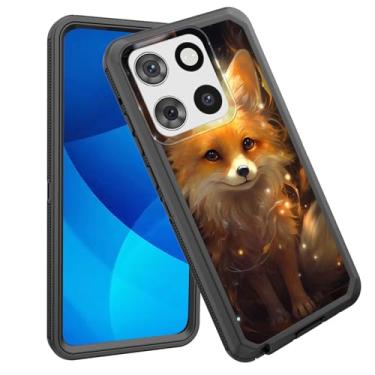 Imagem de GFEWYTJYJ Capa para Moto G Stylus 5G 2025, proteção total de 3 camadas à prova de choque, resistente, resistente e alto impacto, capa rígida para Motorola Moto G Stylus 5G 2025, linda raposa