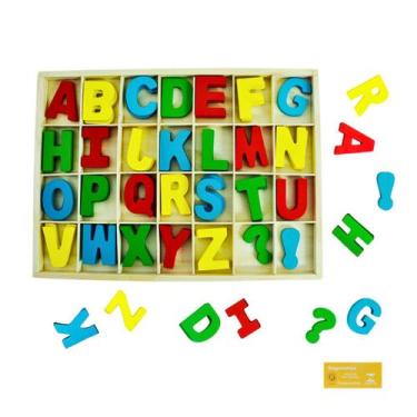 Imagem de Didaticos Aprenda Brincando Alfabeto com 2 Pecas de Cada Letra DM Toys