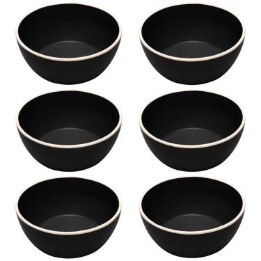 Imagem de Kit 6 Bowls Melamina 600ml Cumbuca 15cm Tigela Class Wolff S