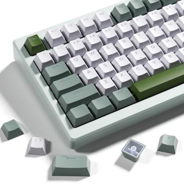 Imagem de OHY Conjunto de teclas PBT XVX Cherry Profile – 142 teclas para teclados mecânicos - verde