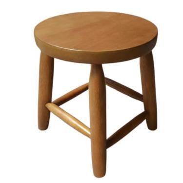 Imagem de Banqueta Banquinho 30cm Altura, Assento MDF, Estrutura Eucalípto, Multiuso, Prático para Transportar Marrom