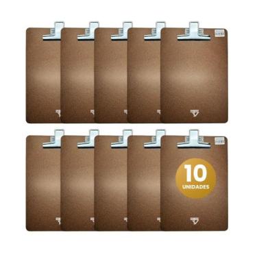 Imagem de Prancheta Oficio Em Mdf Kit Combo 10 Unidades Tamanho A4 - LTG Commerc