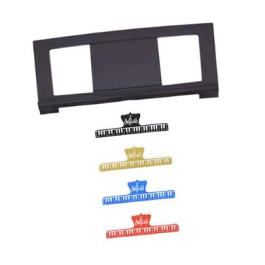 Imagem de Esquirla Suporte de música de teclado eletrônico, suporte de lençol, acessórios de piano portátil titular da música para iniciantes para iniciantes, com Quatro Cores de Clipe de Cores