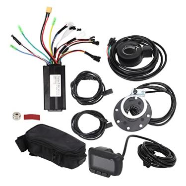 Imagem de Kit de conversão de bicicleta elétrica Painel de exibição 26A Controlador 130x Busaco de polegar para 500W 750W Alumínio de alumínio ABS acrílico 883g
