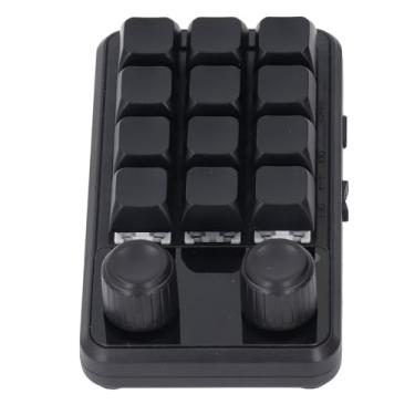 Imagem de Teclado Mecânico RGB Com Interruptor Azul 12 Teclas Type C BT 2.4G Sem Fio para Jogos, Escritório, Mídia de Música, Controle Industrial