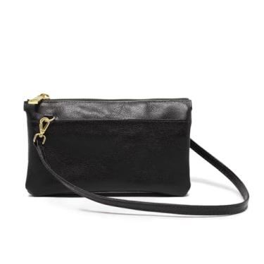 Imagem de Bolsa Feminina Compacta de Couro Modelo Érica - Relicário (Preto)